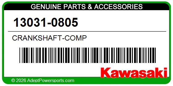 Kawasaki 13031-0805 Crankshaft-Comp