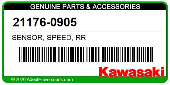 Kawasaki 21176-0905 Sensor, Speed, Rr