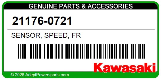 Kawasaki 21176-0721 Sensor, Speed, Fr