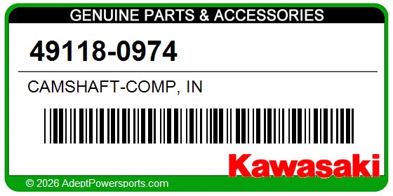 Kawasaki 49118-0974 Camshaft-Comp, In