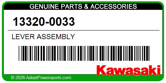 Kawasaki 13320-0033 Lever Assembly