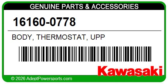 Kawasaki 16160-0778 Body, Thermostat, Upp