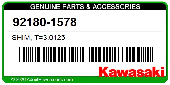 Kawasaki 92180-1578 Shim, T=3.0125
