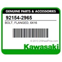 Kawasaki 92154-2965 Bolt, Flanged, 6X16