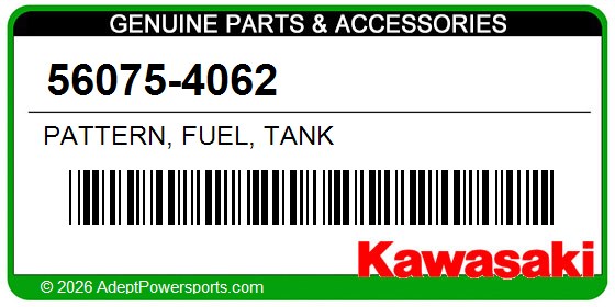 Kawasaki 56075-4062 Pattern, Fuel, Tank