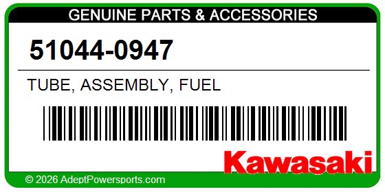 Kawasaki 51044-0947 Tube, Assembly, Fuel