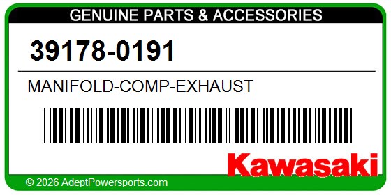 Kawasaki 39178-0191 Manifold-Comp-Exhaust