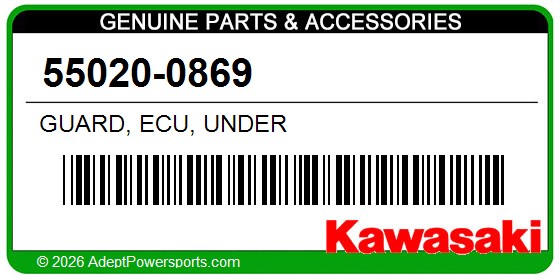 Kawasaki 55020-0869 Guard, Ecu, Under