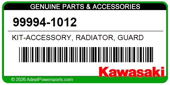 Kawasaki 99994-1012 Kit-Accessory, Radiator, Guard