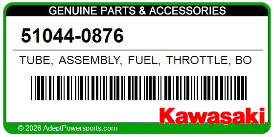 Kawasaki 51044-0876 Tube, Assembly, Fuel, Throttle, Body