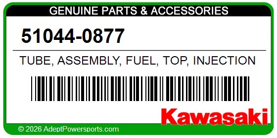 Kawasaki 51044-0877 Tube, Assembly, Fuel, Top, Injection