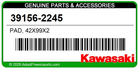 Kawasaki 39156-2245 Pad, 42X99x2