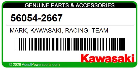 Kawasaki 56054-2667 Mark, Kawasaki, Racing, Team