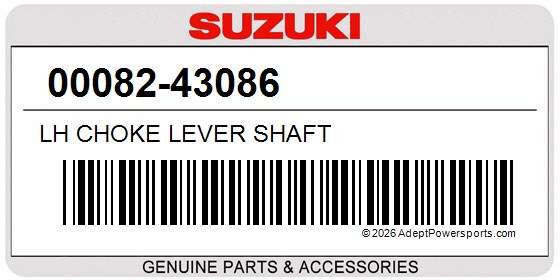 Suzuki 00082-43086 Lh Choke Lever Shaft