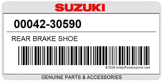 Suzuki 00042-30590 Rear Brake Shoe