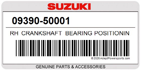 Suzuki 09390-50001 Rh Crankshaft Bearing Positioning Piece