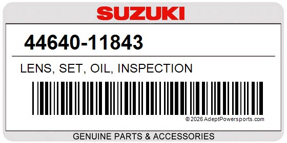 Suzuki 44640-11843 Lens, Set, Oil, Inspection