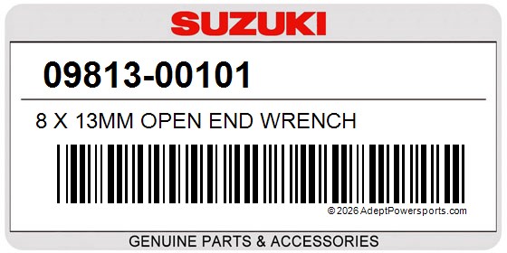 Suzuki 09813-00101 8 X 13Mm Open End Wrench
