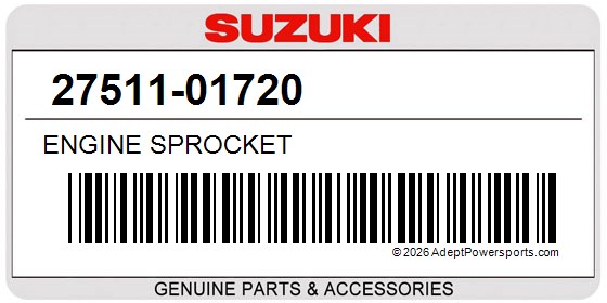 Suzuki 27511-01720 Engine Sprocket
