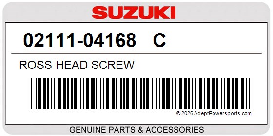 Suzuki 02111-04168   C Ross Head Screw