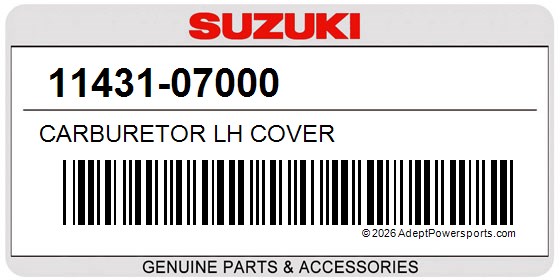 Suzuki 11431-07000 Carburetor Lh Cover