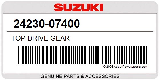 Suzuki 24230-07400 Top Drive Gear