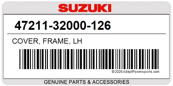 Suzuki 47211-32000-126 Cover, Frame, Lh