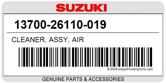 Suzuki 13700-26110-019 Cleaner, Assy, Air