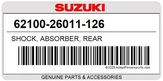 Suzuki 62100-26011-126 Shock, Absorber, Rear