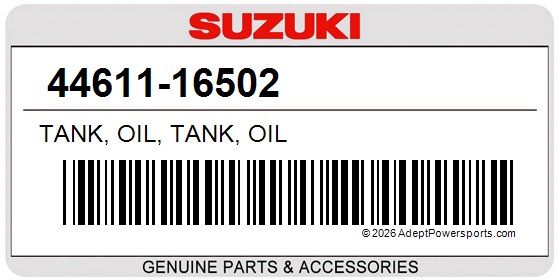 Suzuki 44611-16502 Tank, Oil, Tank, Oil