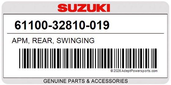 Suzuki 61100-32810-019 Apm, Rear, Swinging