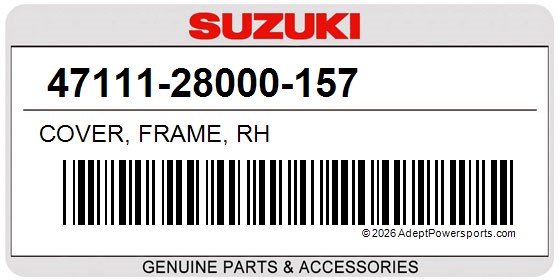 Suzuki 47111-28000-157 Cover, Frame, Rh