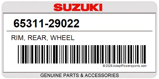 Suzuki 65311-29022 Rim, Rear, Wheel