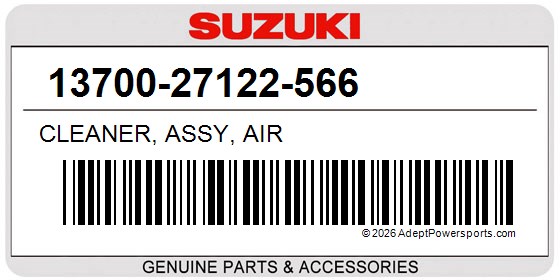 Suzuki 13700-27122-566 Cleaner, Assy, Air
