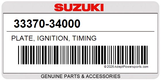 Suzuki 33370-34000 Plate, Ignition, Timing