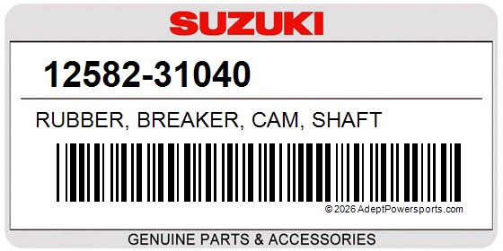 Suzuki 12582-31040 Rubber, Breaker, Cam, Shaft