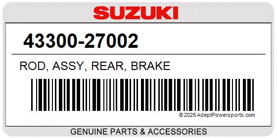 Suzuki 43300-27002 Rod, Assy, Rear, Brake