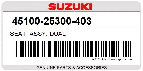 Suzuki 45100-25300-403 Seat, Assy, Dual