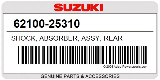 Suzuki 62100-25310 Shock, Absorber, Assy, Rear