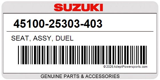 Suzuki 45100-25303-403 Seat, Assy, Duel