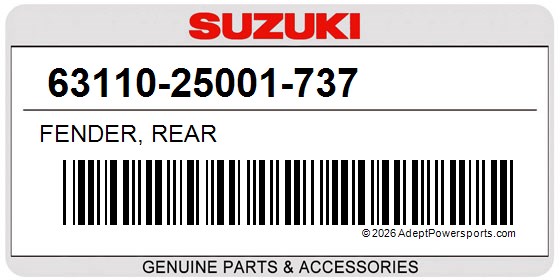 Suzuki 63110-25001-737 Fender, Rear