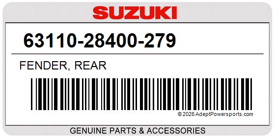 Suzuki 63110-28400-279 Fender, Rear