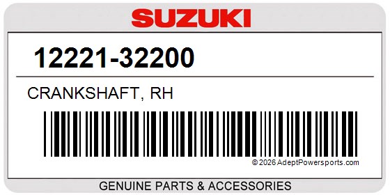 Suzuki 12221-32200 Crankshaft, Rh