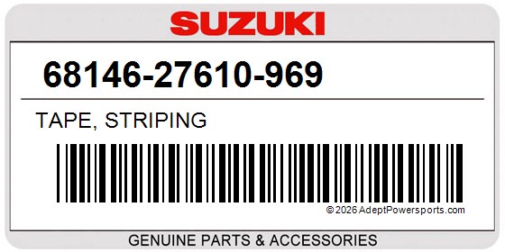Suzuki 68146-27610-969 Tape, Striping