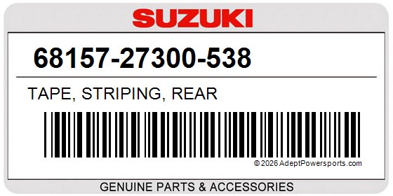 Suzuki 68157-27300-538 Tape, Striping, Rear