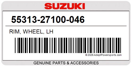 Suzuki 55313-27100-046 Rim, Wheel, Lh