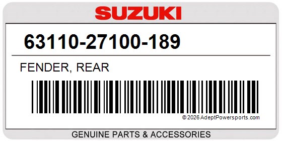 Suzuki 63110-27100-189 Fender, Rear