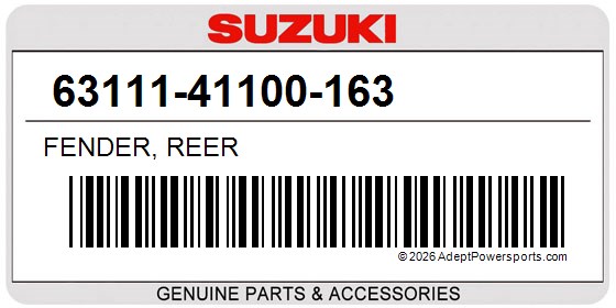 Suzuki 63111-41100-163 Fender, Reer