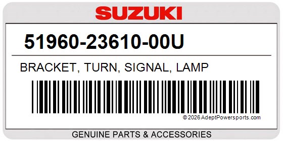 Suzuki 51960-23610-00U Bracket, Turn, Signal, Lamp