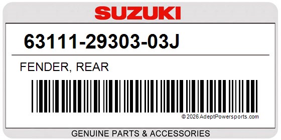 Suzuki 63111-29303-03J Fender, Rear